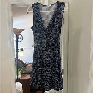 Rolla Coster Midnight Blue Polka Dot Midi Dress